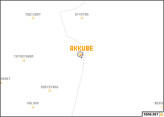 map of Akkube