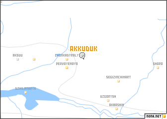 map of Ak-Kuduk