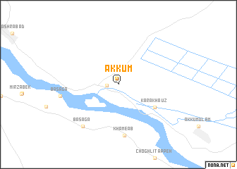 map of Ak-Kum