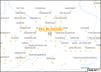 map of Aklaloukou