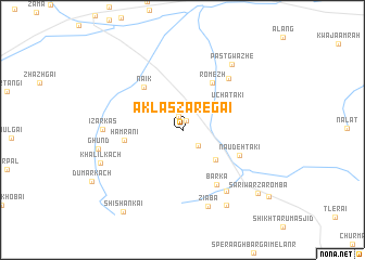 map of Aklās Zaregai