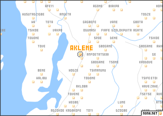 map of Akleme