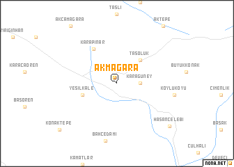 map of Akmağara