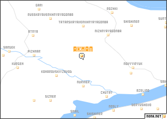 map of Akman