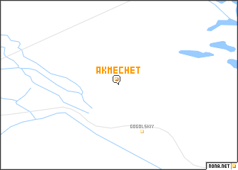 map of Ak-Mechetʼ