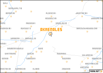 map of Akmenalės