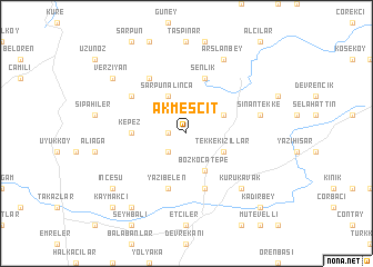 map of Akmescit
