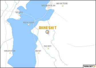 map of Akmeshit