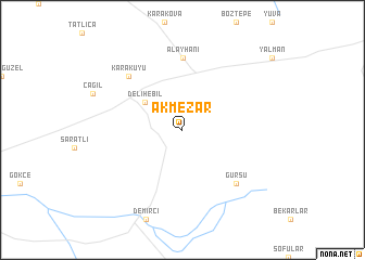 map of Akmezar
