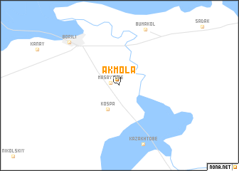 map of Akmola