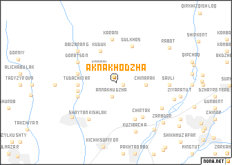 map of Aknakhodzha