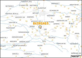 map of Aknashen