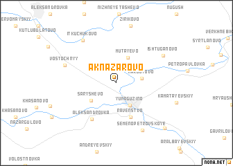 map of Aknazarovo
