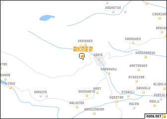 map of Akner