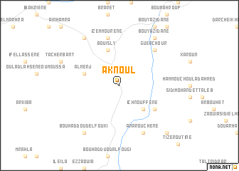 map of Aknoul