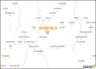 map of Akoatala