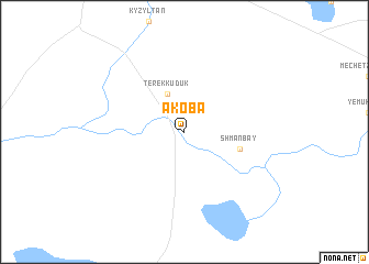 map of Akoba