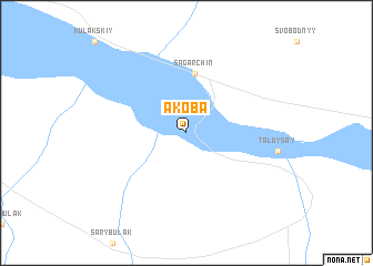 map of Ak-Oba