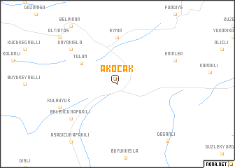 map of Akocak