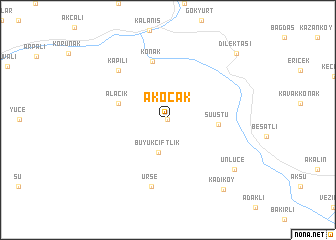map of Akocak