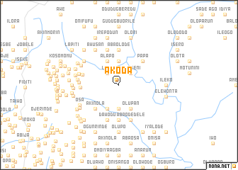 map of Akoda