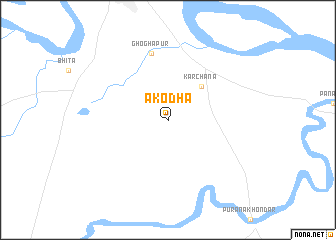 map of Akodha