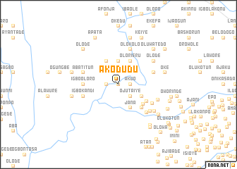 map of Akodudu