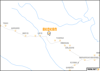 map of Akokan