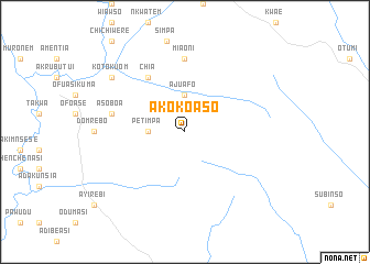 map of Akokoaso