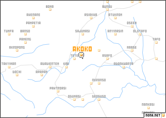 map of Akoko