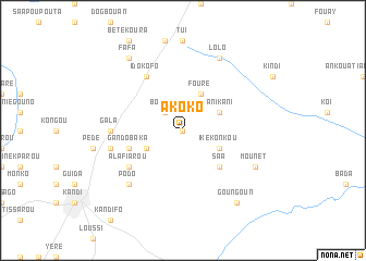 map of Akoko