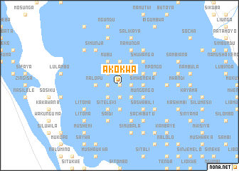 map of Akokwa