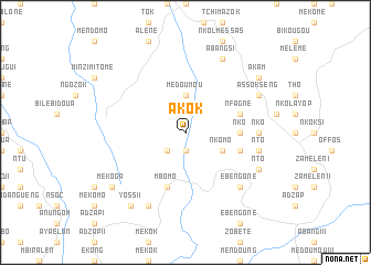 map of Akok