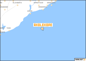 map of Akolekope