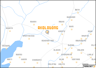 map of Akolodong