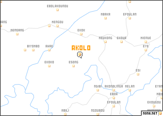 map of Akolo