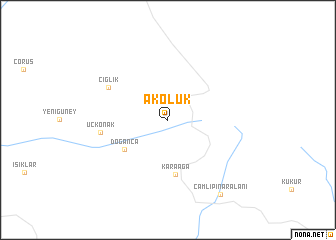 map of Akoluk