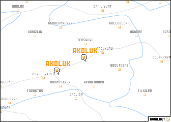 map of Akoluk