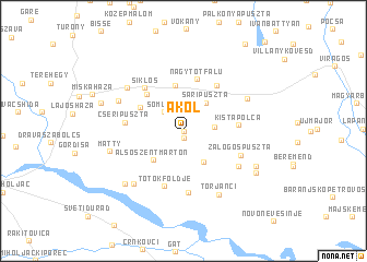 map of Akol