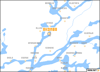 map of Akomba