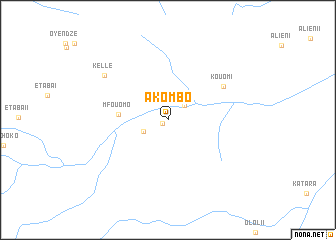 map of Akombo