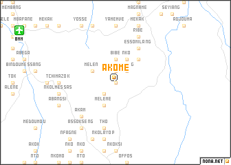 map of Akomé