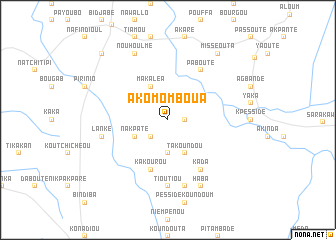 map of Akomomboua
