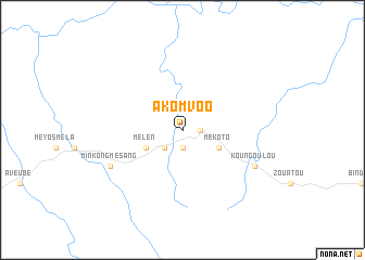 map of Akomvoo