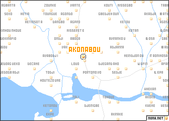 map of Akonabou