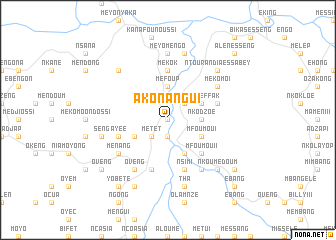 map of Akonangui