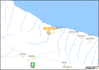map of Akona