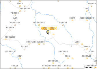 map of Akondok