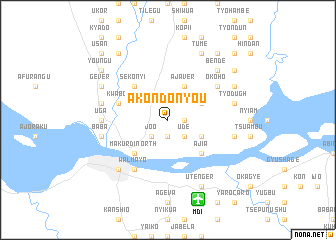 map of Akondonyou