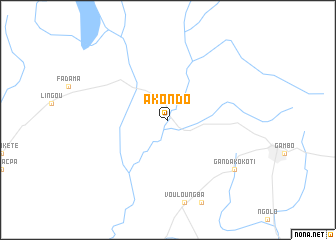 map of Akondo